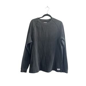 Banks Journal Shirt Mens Large Gray Thermal Waffle Crewneck Long Sleeve #5658